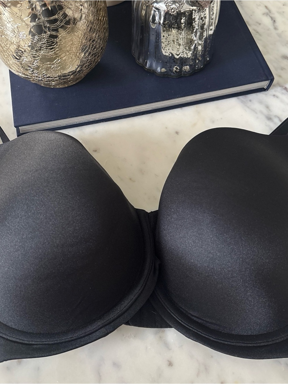 Cacique Black Strapless Smooth Molded Bra